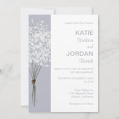 Einfache BlumenBouquet-Einladung Einladung (Vorderseite)