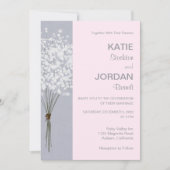 Einfache BlumenBouquet-Einladung Einladung (Vorderseite)