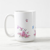 Einfache Blumendesign-Tasse Kaffeetasse (Links)