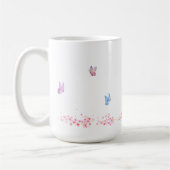 Einfache Blumendesign-Tasse Kaffeetasse (Links)