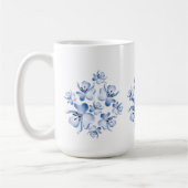 Einfache Blumendesign-Tasse Kaffeetasse (Links)