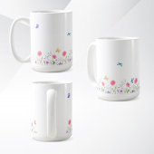 Einfache Blumendesign-Tasse Kaffeetasse
