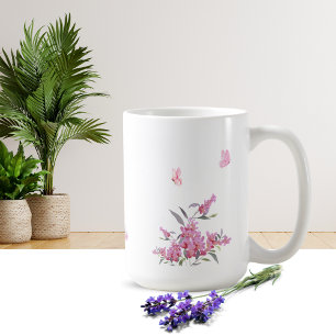 Einfache Blumendesign-Tasse Kaffeetasse