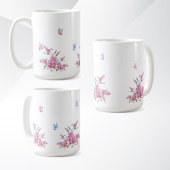 Einfache Blumendesign-Tasse Kaffeetasse