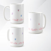 Einfache Blumendesign-Tasse Kaffeetasse