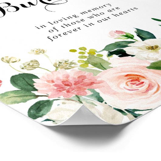 Einfache Blumenfolie Diese Kerze Burns Zeichen Poster (Ecke)