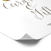 Einfache Blumengewässer Bouquet Cards & Geschenke Poster (Ecke)