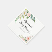 Einfache Blumengrüne Kinderdusche Serviette (Ecke)