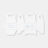 Einfache Blumenhellblauer Taufe Geschenkschachtel (Ungefaltet)