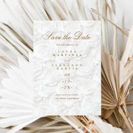 Einfache Blumenhochzeit speichert das Datum Save The Date