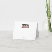 Einfache Blumenkarte Dankeskarte (Rückseite)