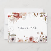 Einfache Blumenkarte Dankeskarte (Vorderseite)