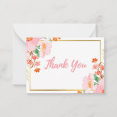 Einfache Blumenkarte Mitteilungskarte (Vorderseite)