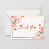 Einfache Blumenkarte Mitteilungskarte (Vorderseite)