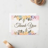 Einfache Blumenkarte Mitteilungskarte (Vorderseite/Rückseite Beispiel)