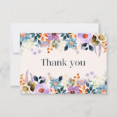 Einfache Blumenkarte Mitteilungskarte (Vorderseite)