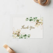 Einfache Blumenkarte Mitteilungskarte (Vorderseite/Rückseite Beispiel)