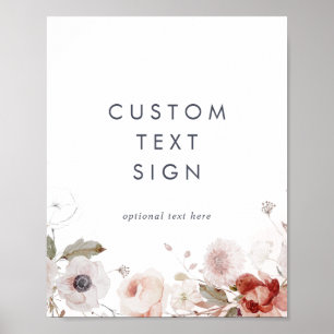Einfache Blumenkarten und Geschenke für benutzerde Poster