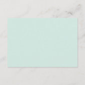 Einfache blumenminimalistische Hochzeit Begleitkarte (Rückseite)