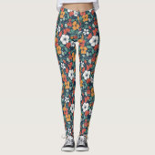 Einfache Blumenmuster Leggings (Vorderseite)