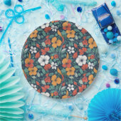 Einfache Blumenmuster Pappteller (Party)