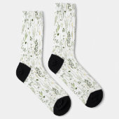 Einfache Blumenmuster-Socken Socken (Rechts)
