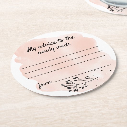 Einfache Blumenratte Runder Pappuntersetzer (Angewinkelt)