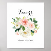 Einfache Blumenschrift Poster (Vorne)