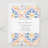 Einfache Blumensommer Spanisch Hochzeit Einladung (Vorderseite)