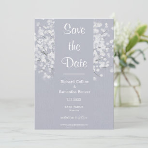 Einfache Blumensträuße speichern das Datum Save The Date