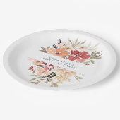 Einfache Blumensüße 16 Geburtstag Pappteller (Schrägansicht)