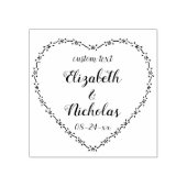 Einfache Blumenzeremonie Rustikale Hochzeit Gummistempel (Prägung)