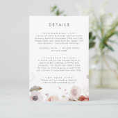 Einfache Blumenzettel Begleitkarte (Stehend Vorderseite)