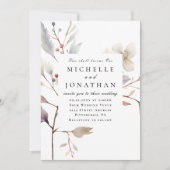 Einfache Blumenzwiebeln werden zu einer Christlich Einladung (Vorderseite)