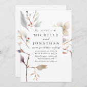 Einfache Blumenzwiebeln werden zu einer Christlich Einladung (Vorne/Hinten)