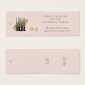 Einfache Blush-Logo-Bekleidungsmarke (Vorne & Hinten)