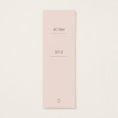 Einfache Blush-Logo-Bekleidungsmarke (Rückseite)