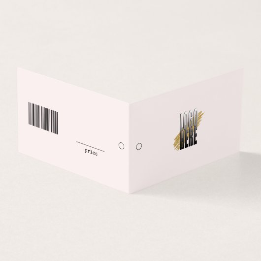 Einfache Blush-Logo-UPC-Kleidung Preis-Markierung (Vorderseite)