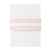 Einfache Blush Pink Blues Hochzeit Einladung Einladungsbanderole (Rückseitenbeispiel)