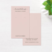 Einfache Blush-Pink-Script-Erd-Grafikkarte (Schreibtisch)