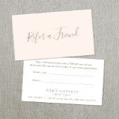 Einfache Blush Pink Script Reader a Friend Treuekarte