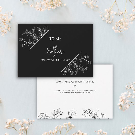 Einfache Blüte für meine Mutter auf meiner Hochzei Einladung