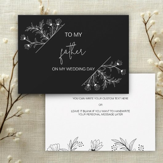 Einfache Blüte für meinen Vater auf meiner Hochzei Einladung