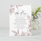 Einfache Blüte habe ich den gefunden | Rote Hochze Einladung (Stehend Vorderseite)