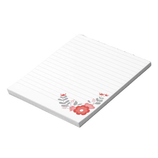 Einfache Blüte Notizblock (Rotiert)