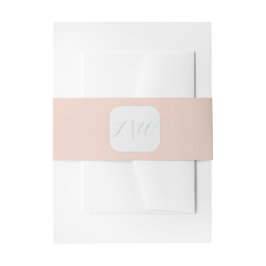 Einfache Blüte | Sage Modern 2 Wedding Einladungsbanderole