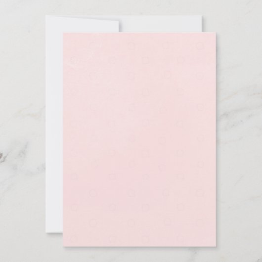 Einfache Blütenflora Neues Hochzeitstag Einladung (Rückseite)