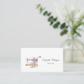 Einfache Blütensägemaschine Visitenkarte (Stehend Vorderseite)