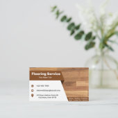 Einfache Boden- und Fliesenkarten Visitenkarte (Stehend Vorderseite)