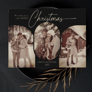 Einfache Bögen Form 3 Foto schwarzes Weihnachten